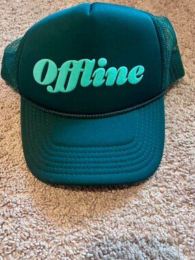 Green Offline trucker hat #skater #outdoors